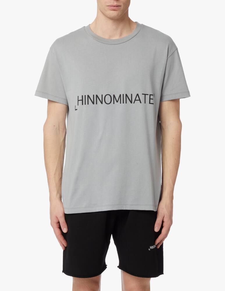 rinascente HINNOMINATE Maglietta girocollo logo grande - grigio