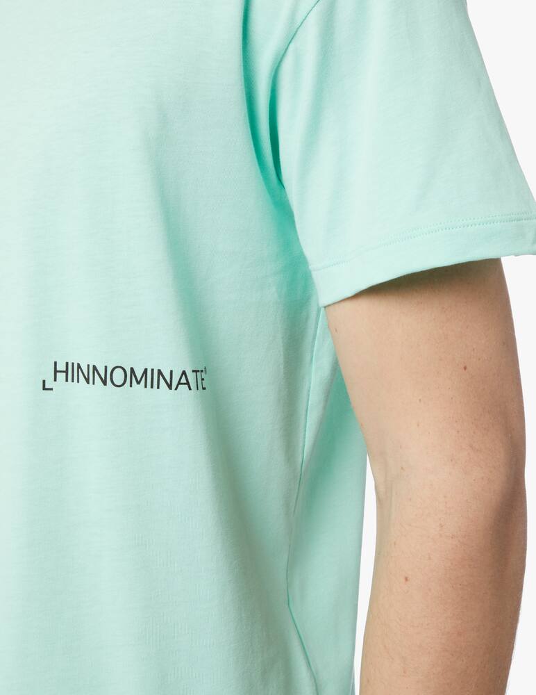 rinascente HINNOMINATE Maglietta girocollo logo petto + big retro - verde