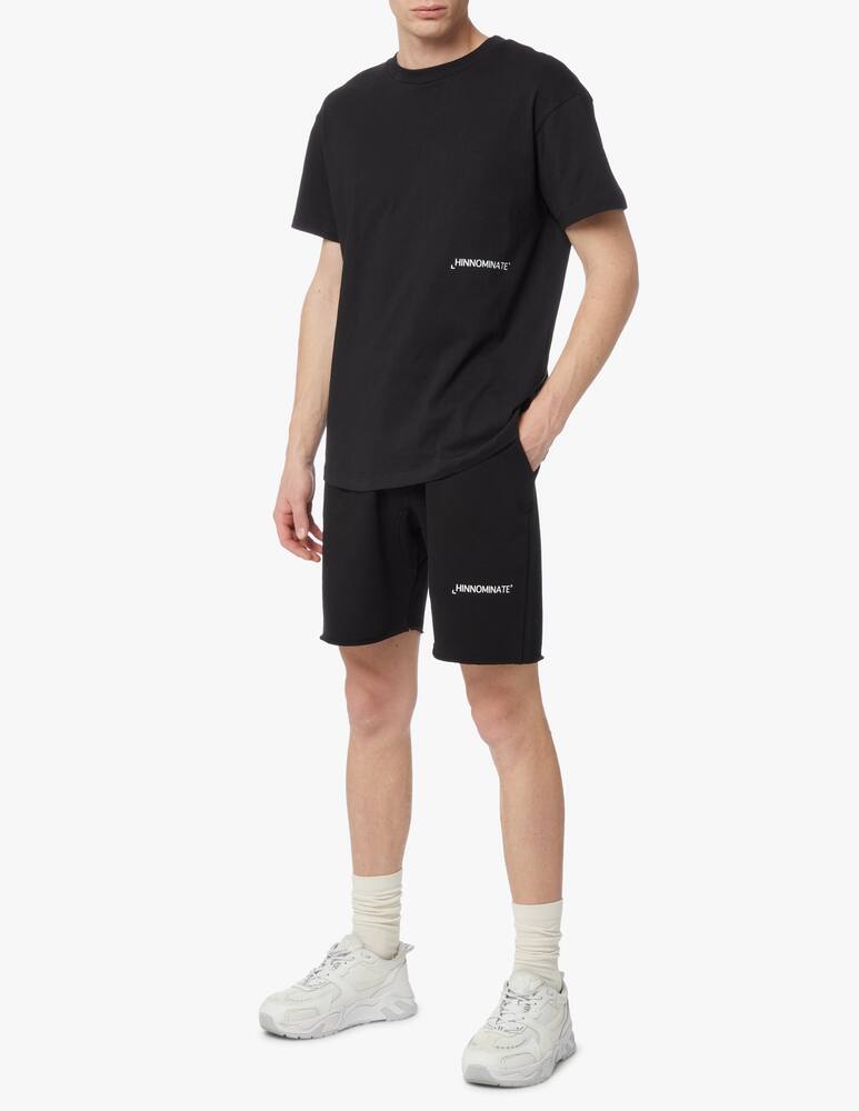 rinascente HINNOMINATE Maglietta girocollo logo petto + big retro - nero