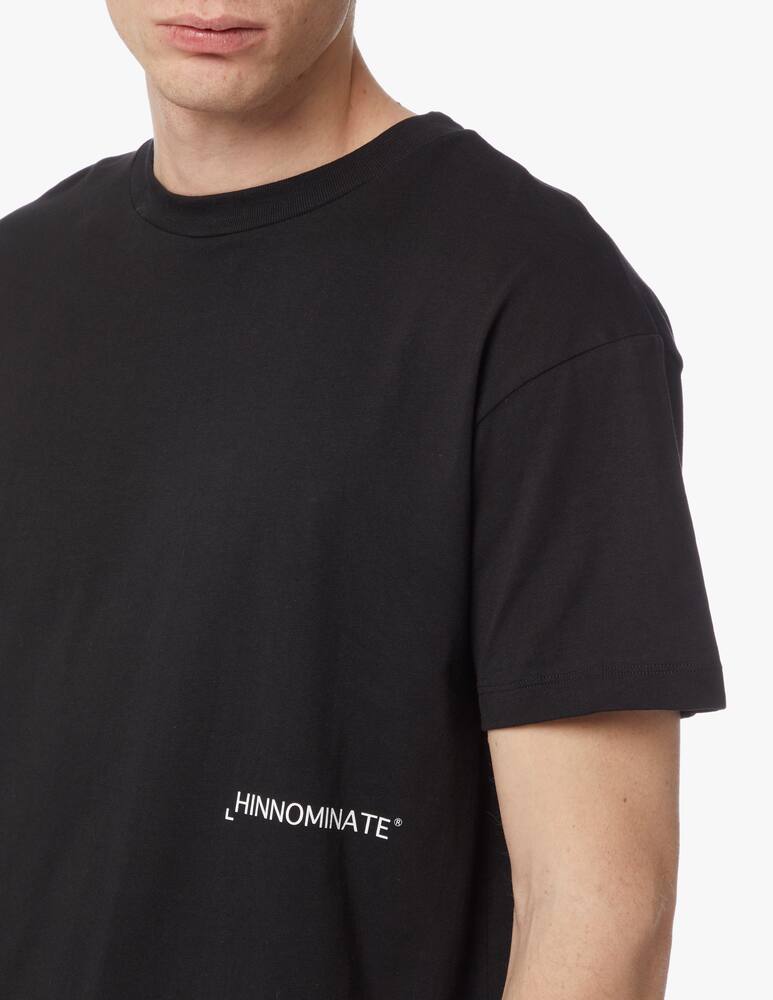 rinascente HINNOMINATE Maglietta girocollo logo petto + big retro - nero