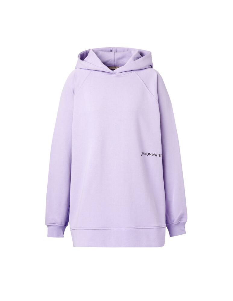 rinascente HINNOMINATE Felpa con cappuccio in cotone - lilla