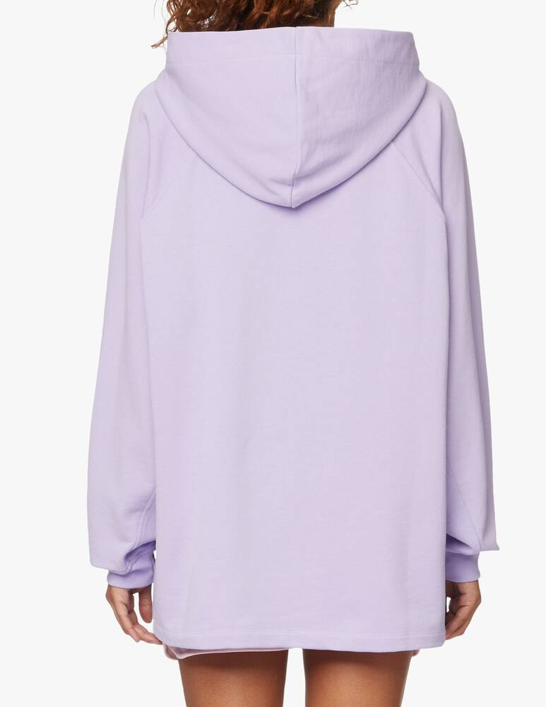 rinascente HINNOMINATE Felpa con cappuccio in cotone - lilla