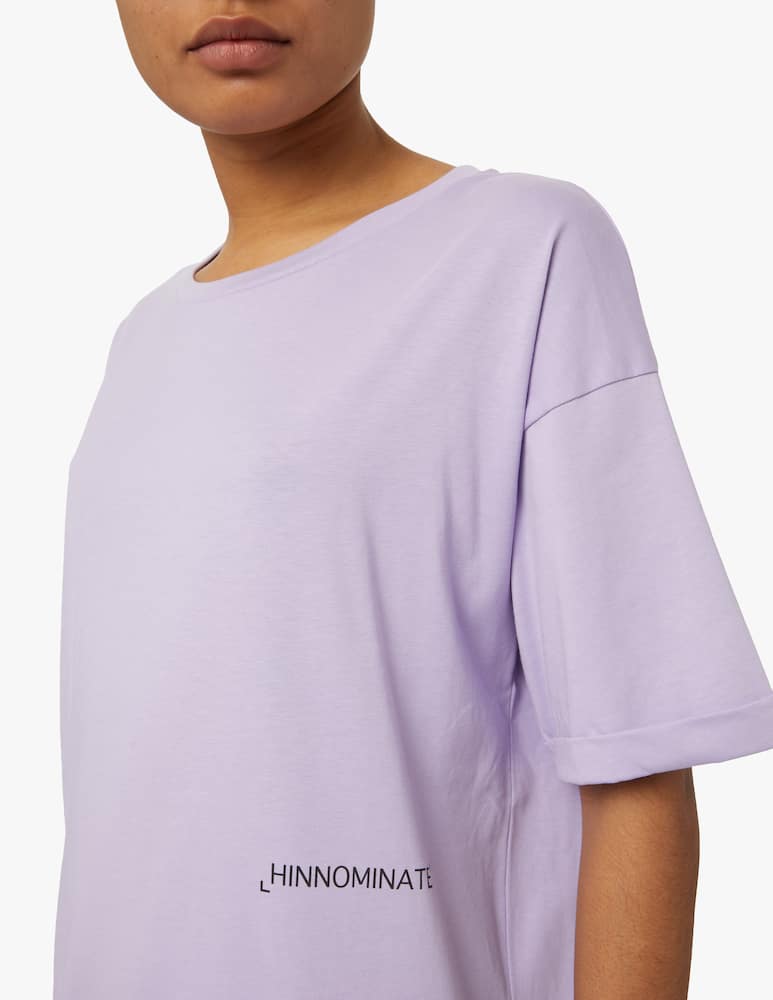 rinascente HINNOMINATE Cotton t-shirt with print - lilac