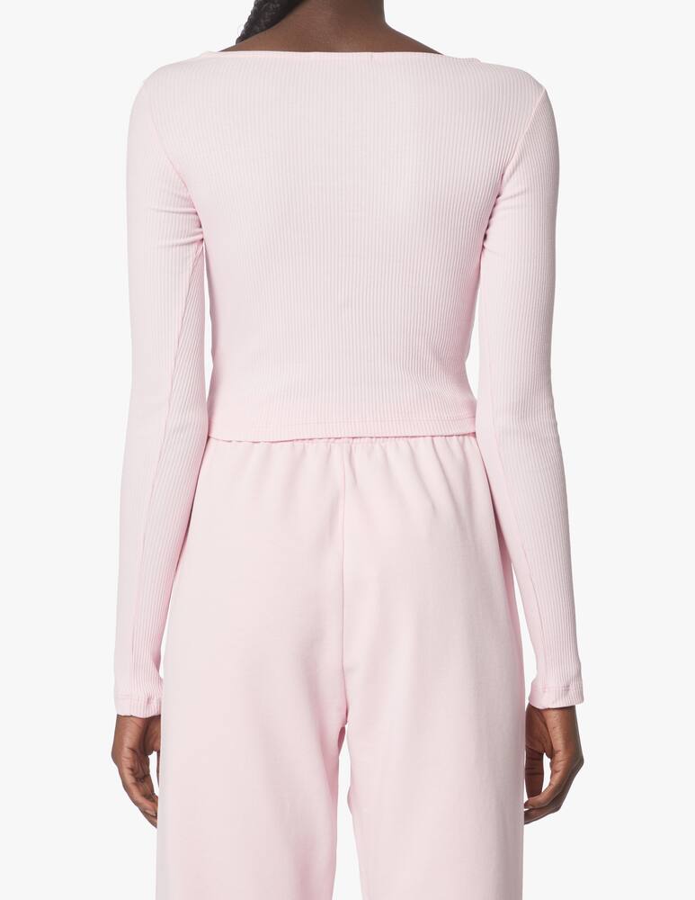 rinascente HINNOMINATE Top a manica lunga in cotone - rosa