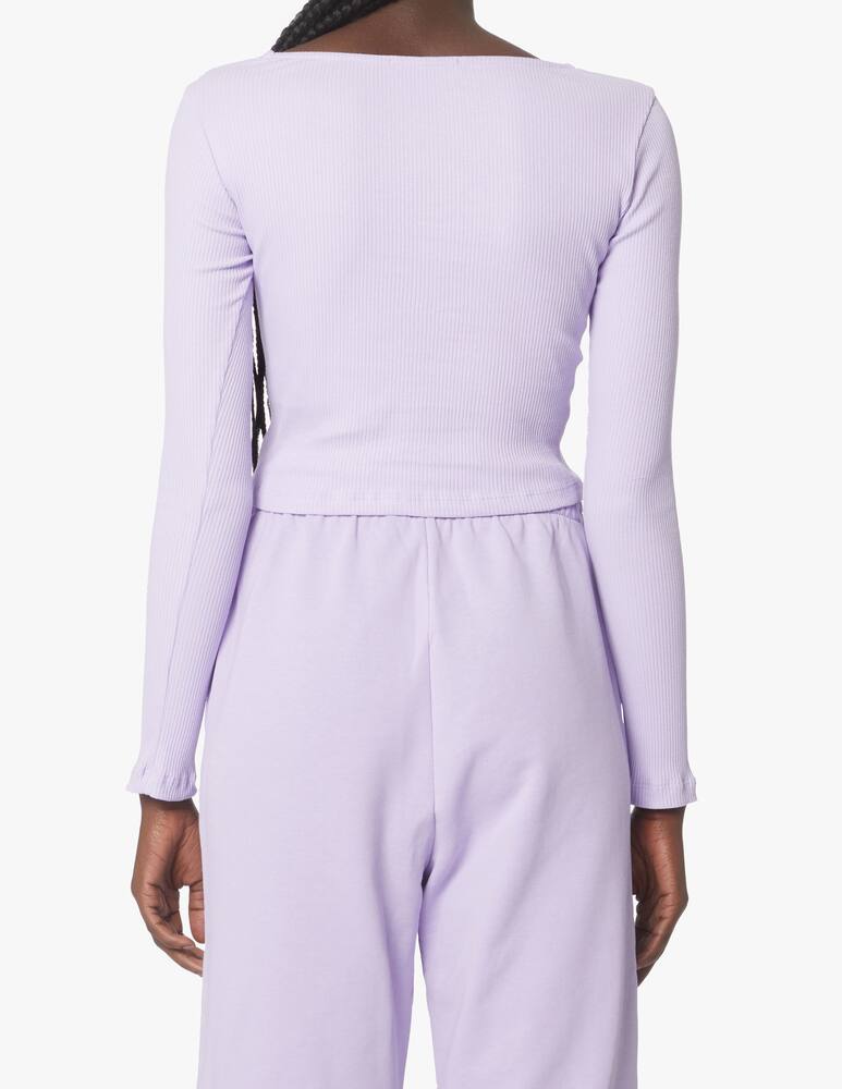 rinascente HINNOMINATE Cotton long sleeved top - lilac