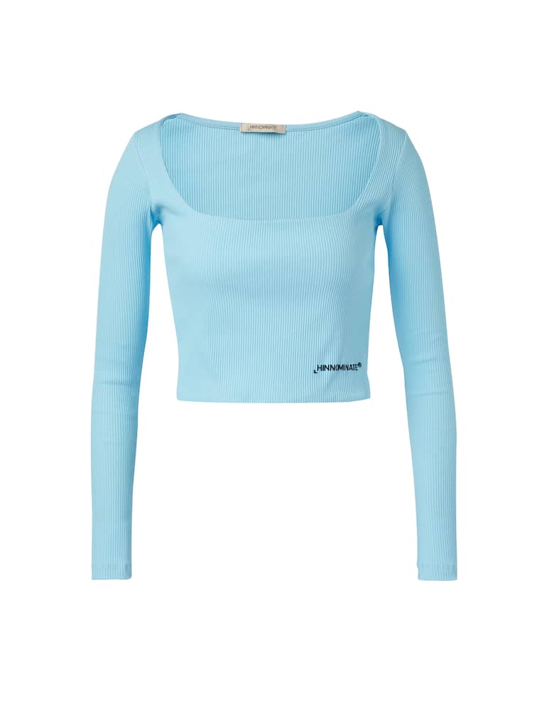 HINNOMINATE Top a manica lunga in cotone - azzurro - immagine 5 HINNOMINATE Top a manica lunga in cotone - azzurro - immagine 5