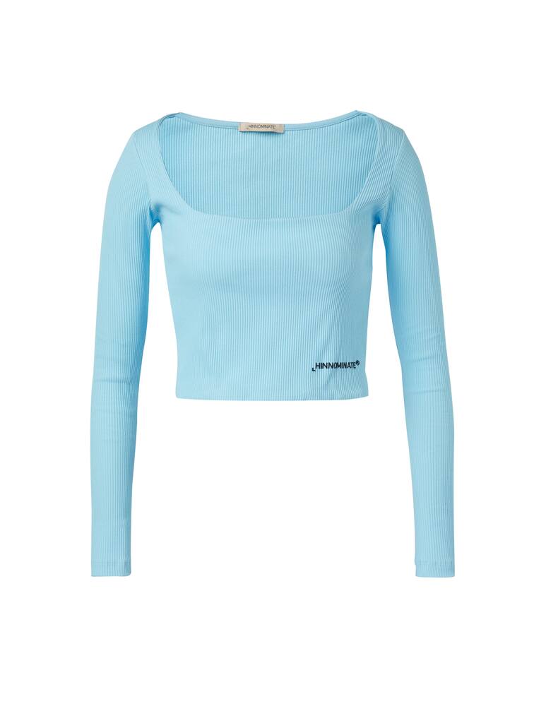 rinascente HINNOMINATE Cotton long sleeved top - light blue