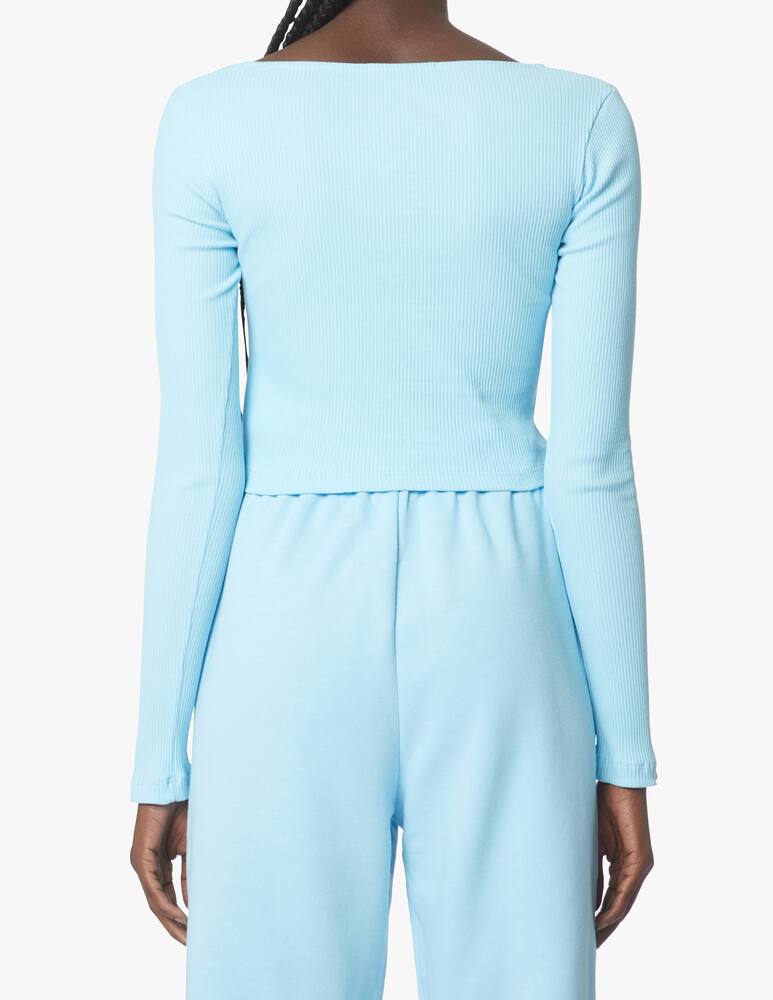 rinascente HINNOMINATE Cotton long sleeved top - light blue