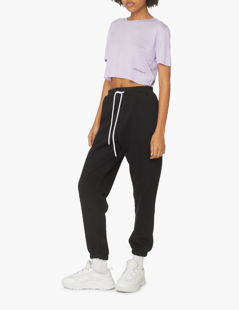 rinascente HINNOMINATE Modal cropped t-shirt - lilac