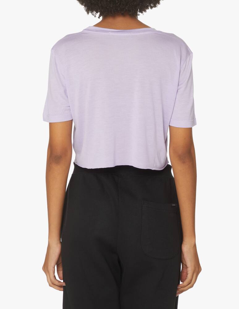 rinascente HINNOMINATE Modal cropped t-shirt - lilac
