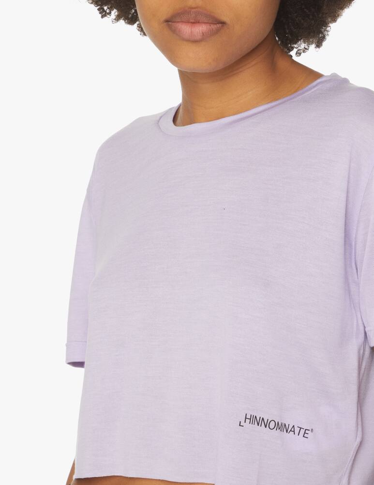 rinascente HINNOMINATE Modal cropped t-shirt - lilac