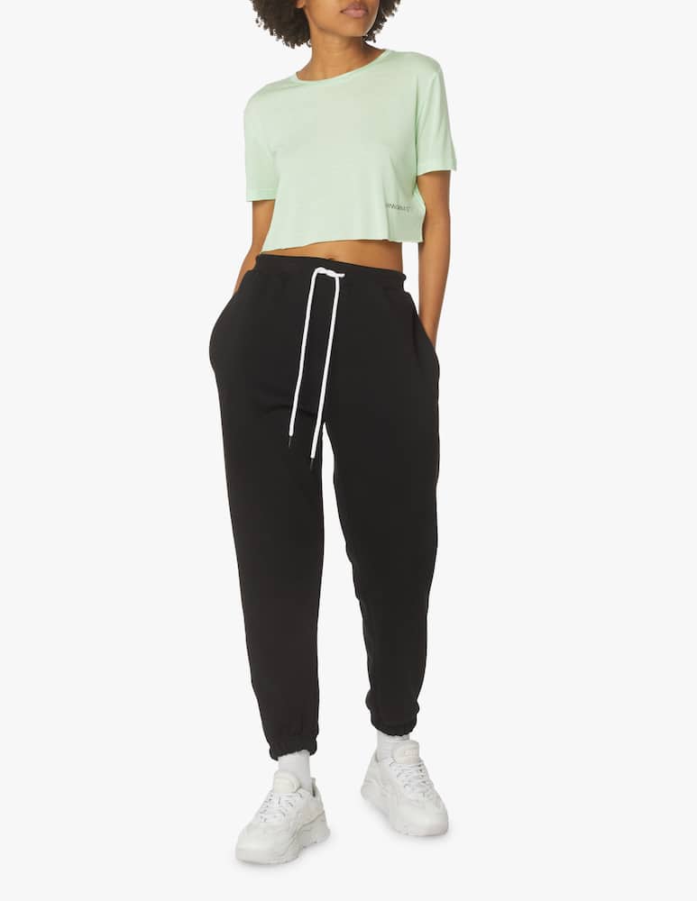 rinascente HINNOMINATE Modal cropped t-shirt - green