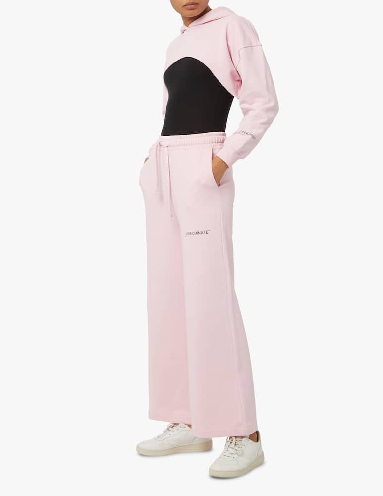 HINNOMINATE Pantalone a gamba larga e vita alta - rosa - immagine 1 HINNOMINATE Pantalone a gamba larga e vita alta - rosa - immagine 1