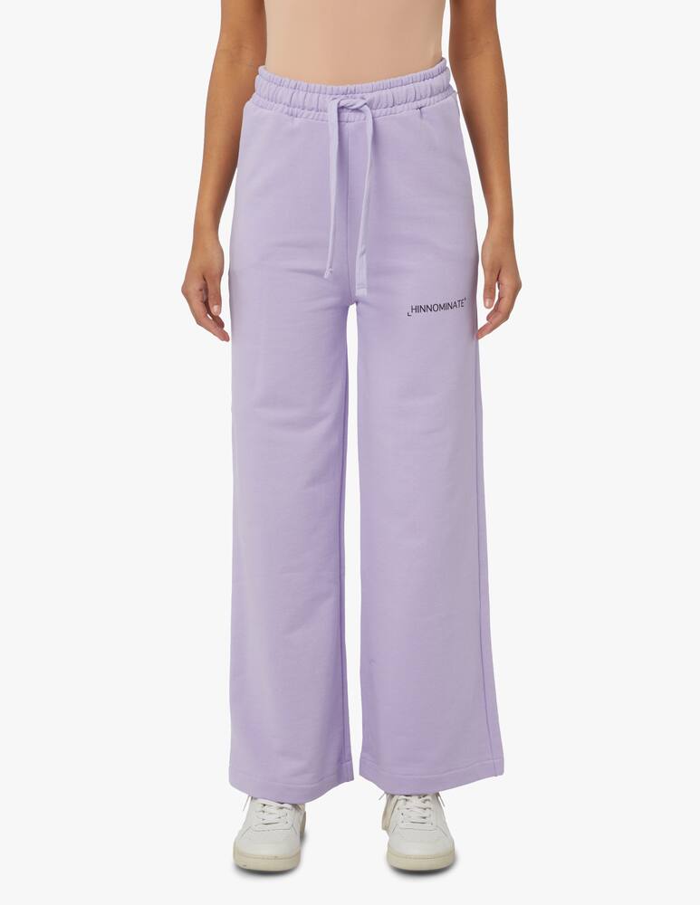 rinascente HINNOMINATE Pantalone a gamba larga e vita alta - lilla