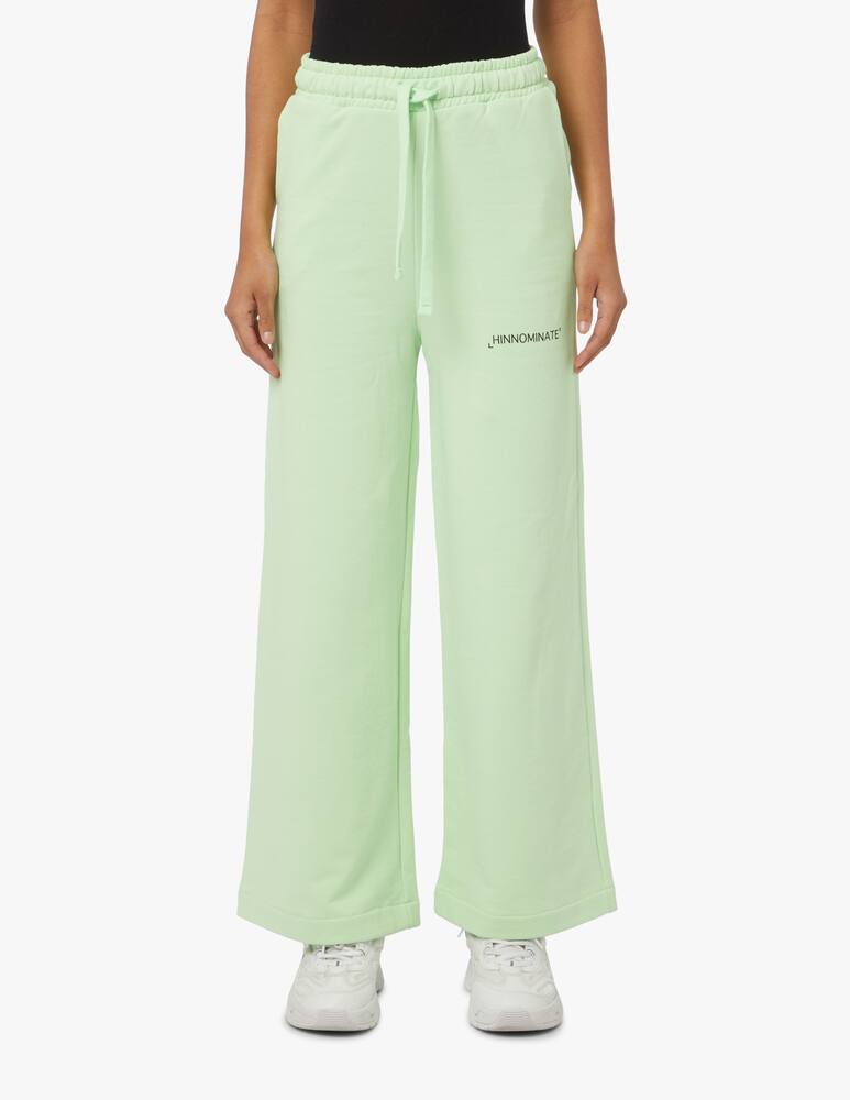 rinascente HINNOMINATE Pantalone a gamba larga e vita alta - verde