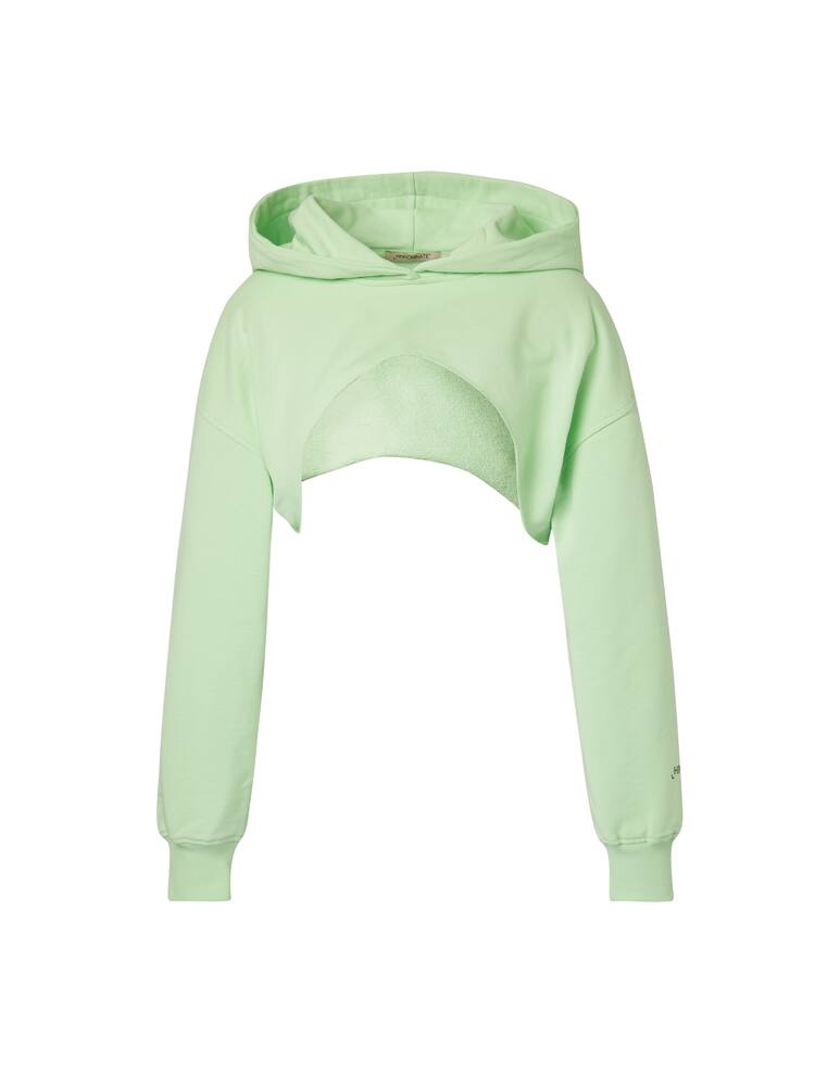 rinascente HINNOMINATE Felpa con cappuccio in cotone - verde