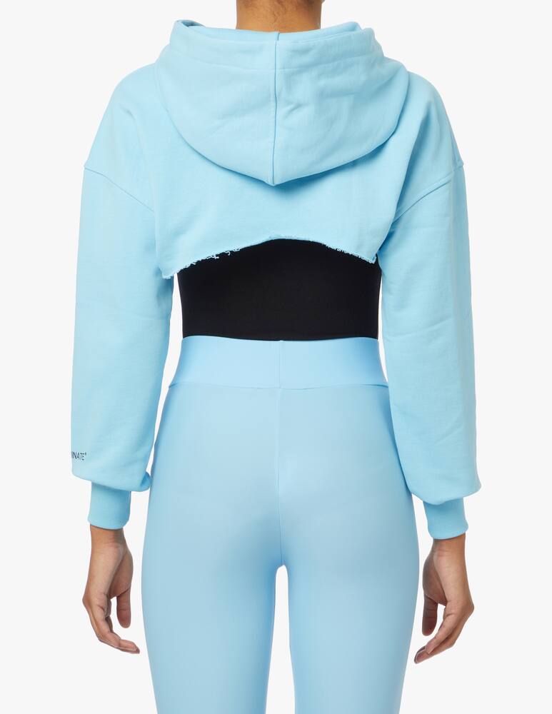 rinascente HINNOMINATE Felpa con cappuccio in cotone - azzurro