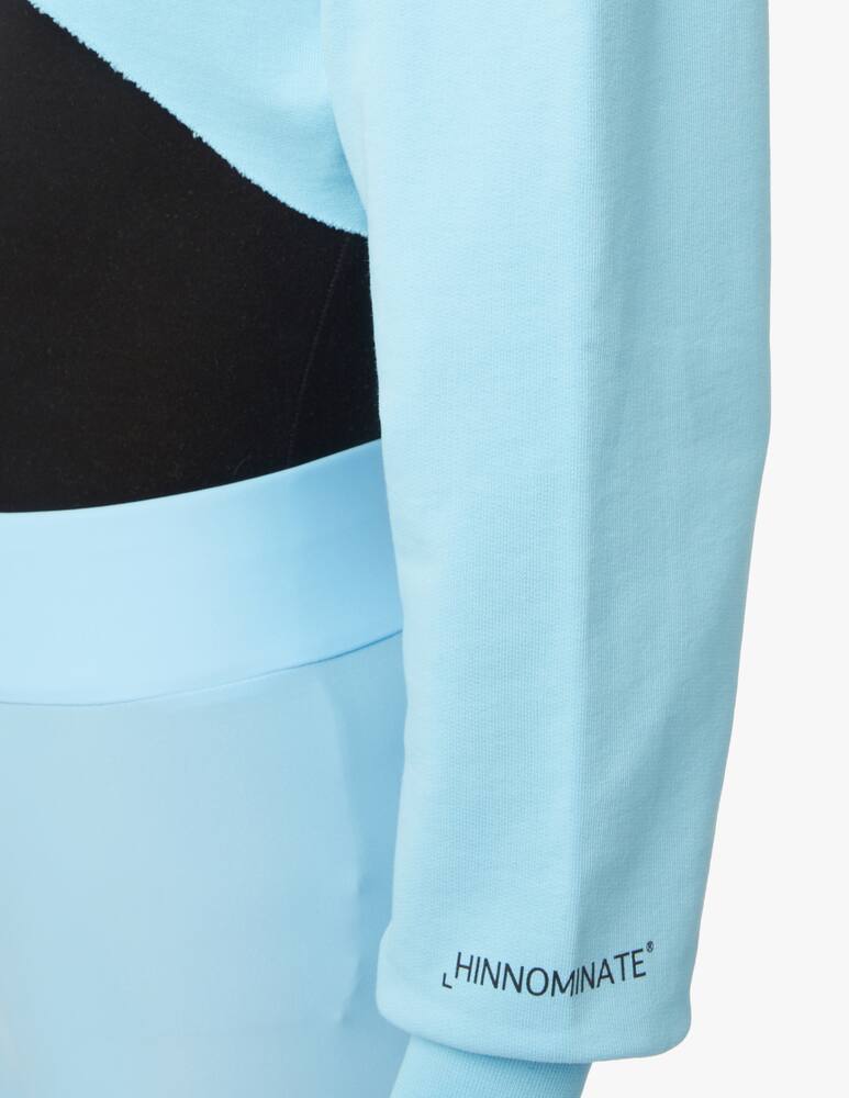 rinascente HINNOMINATE Felpa con cappuccio in cotone - azzurro