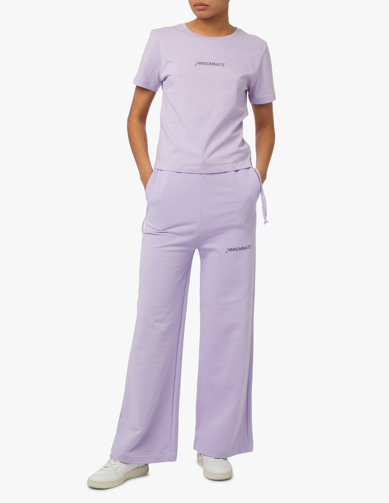 rinascente HINNOMINATE T-shirt in cotone con stampa - lilla