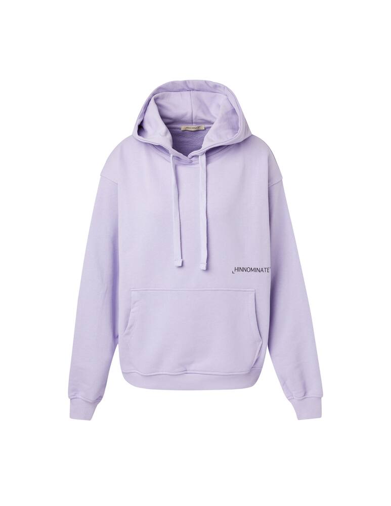 rinascente HINNOMINATE Felpa con cappuccio in cotone - lilla
