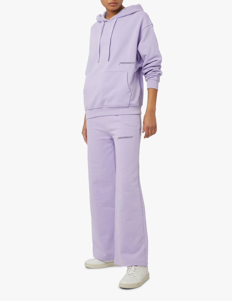 rinascente HINNOMINATE Felpa con cappuccio in cotone - lilla