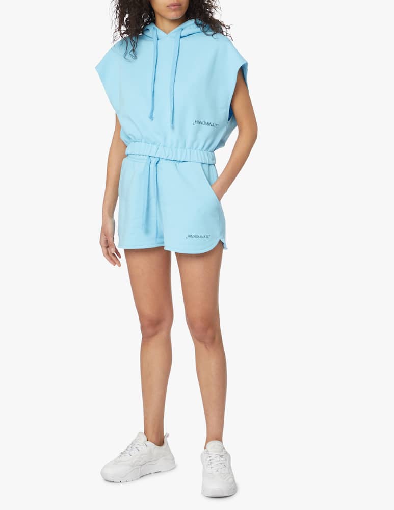 rinascente HINNOMINATE Sleeveless cotton hoodie - light blue