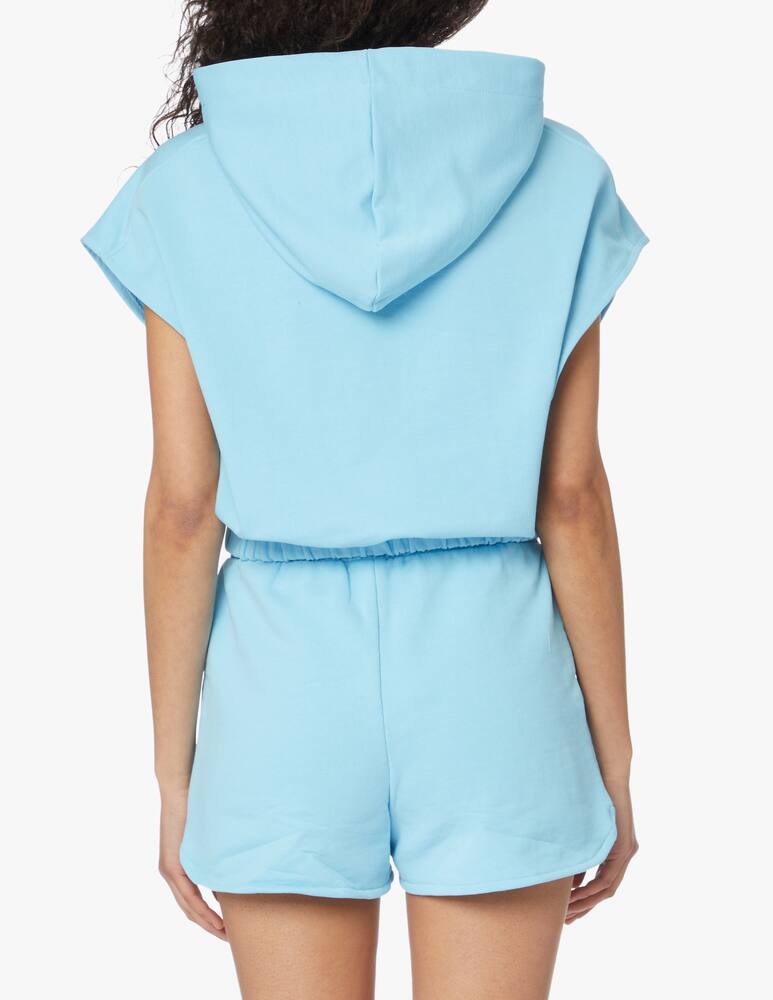 rinascente HINNOMINATE Sleeveless cotton hoodie - light blue