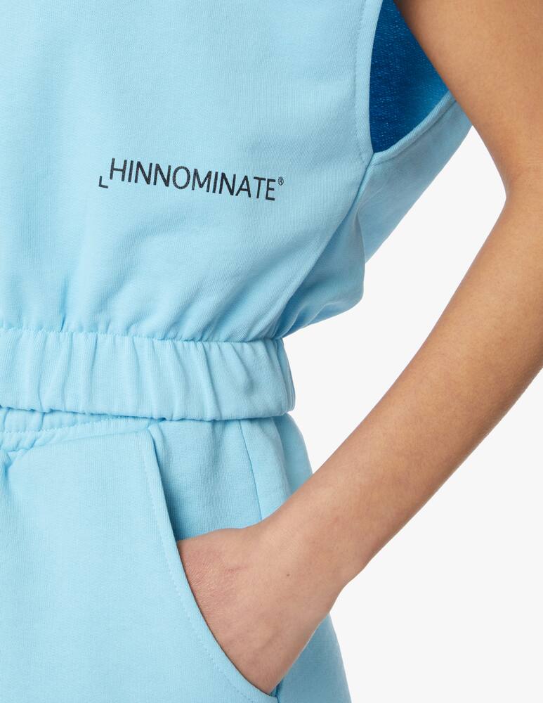 rinascente HINNOMINATE Sleeveless cotton hoodie - light blue
