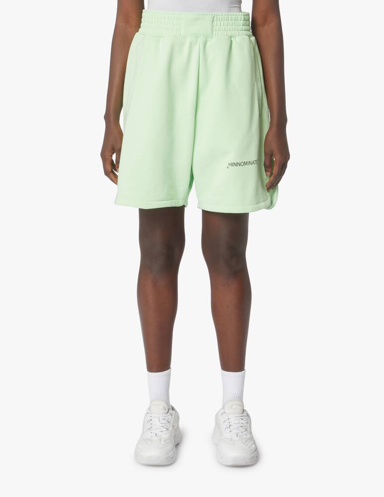 HINNOMINATE Cotton shorts with print - green - picture 4 HINNOMINATE Cotton shorts with print - green - picture 4
