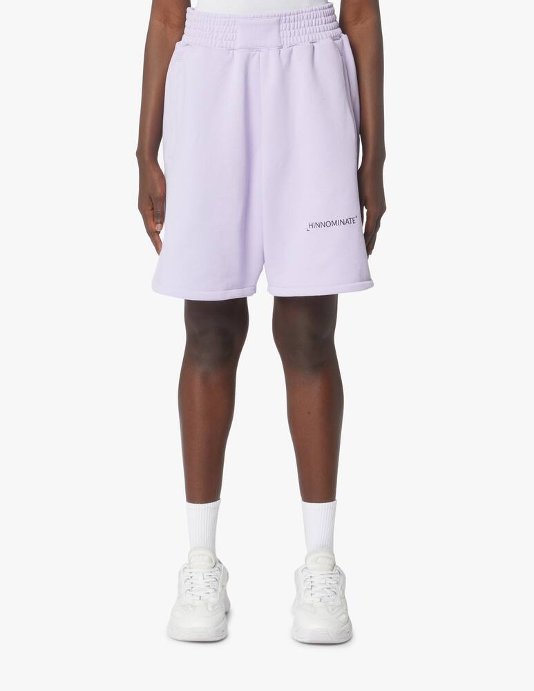 rinascente HINNOMINATE Pantaloni corti in cotone con stampa - lilla