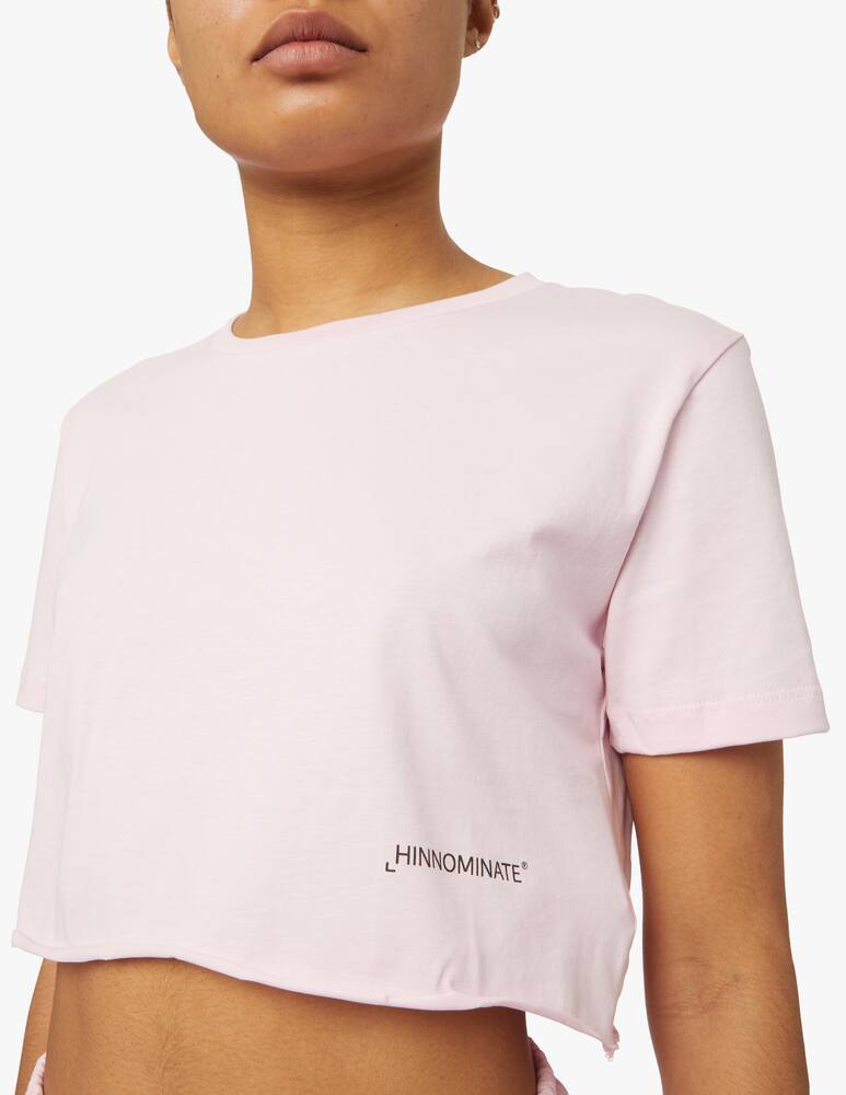 rinascente HINNOMINATE T-shirt in cotone con stampa - rosa