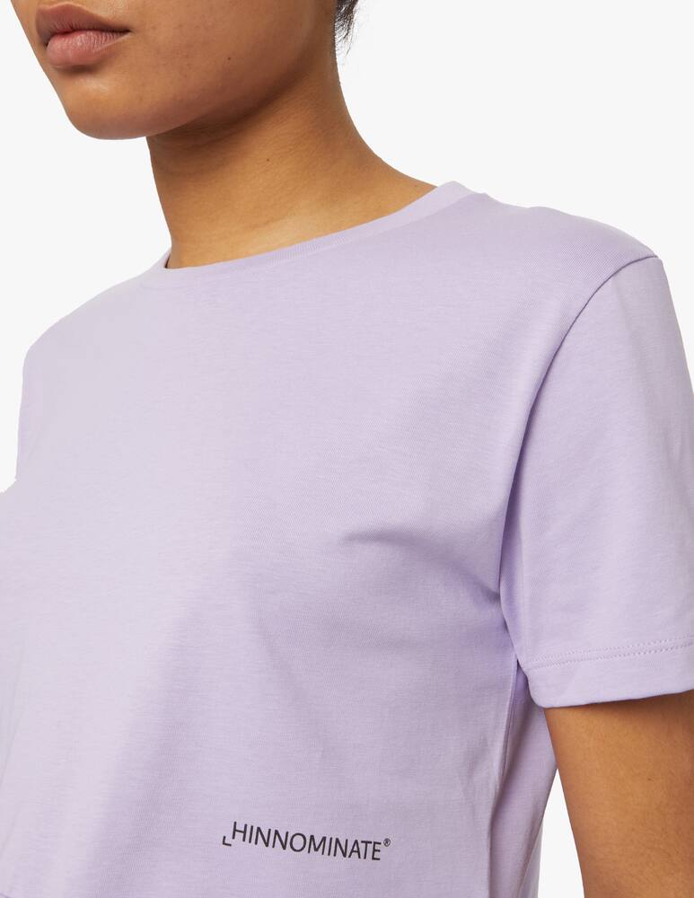 rinascente HINNOMINATE T-shirt in cotone con stampa - lilla