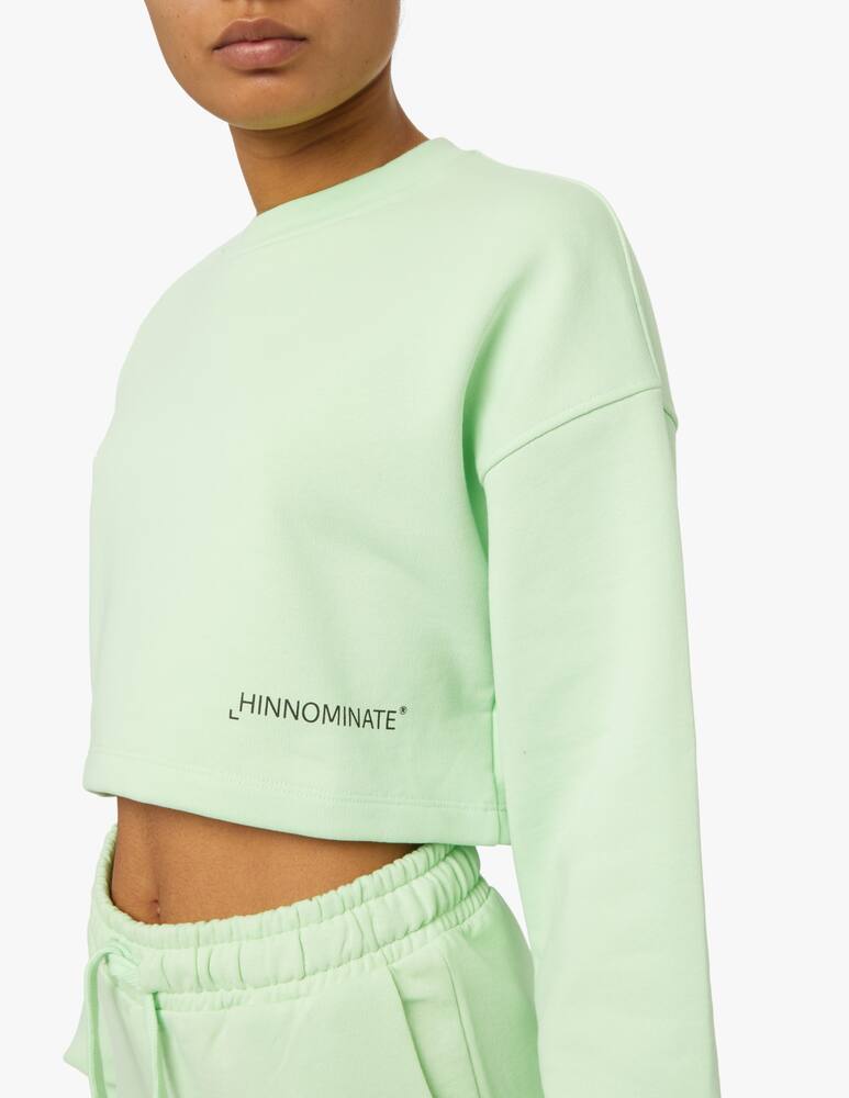 rinascente HINNOMINATE Felpa in cotone con stampa - verde