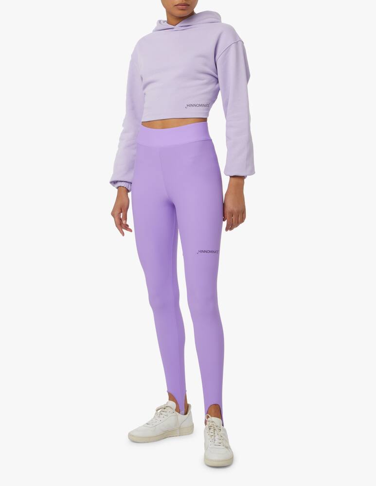 rinascente HINNOMINATE Felpa in cotone con stampa - lilla