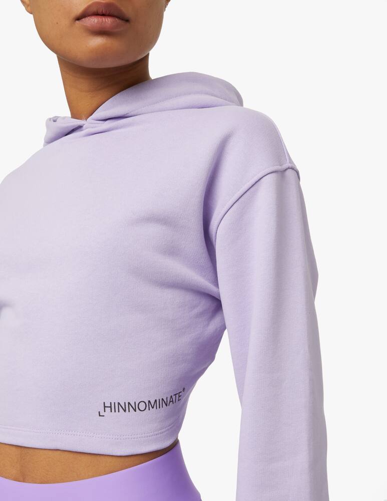 rinascente HINNOMINATE Felpa in cotone con stampa - lilla