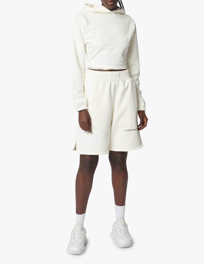 rinascente HINNOMINATE Cotton hoodie with print - white