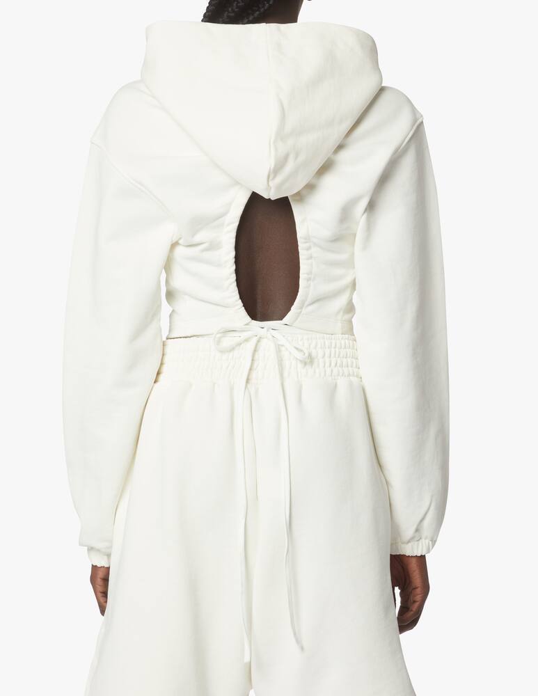 rinascente HINNOMINATE Cotton hoodie with print - white