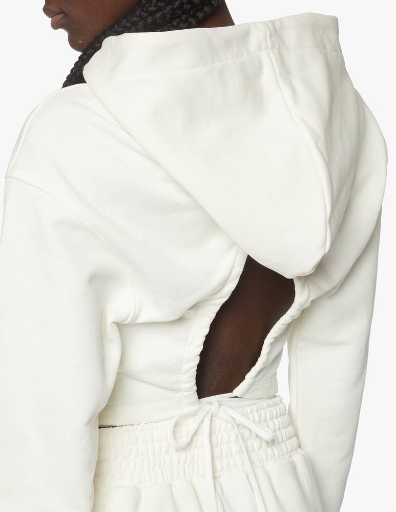 rinascente HINNOMINATE Cotton hoodie with print - white