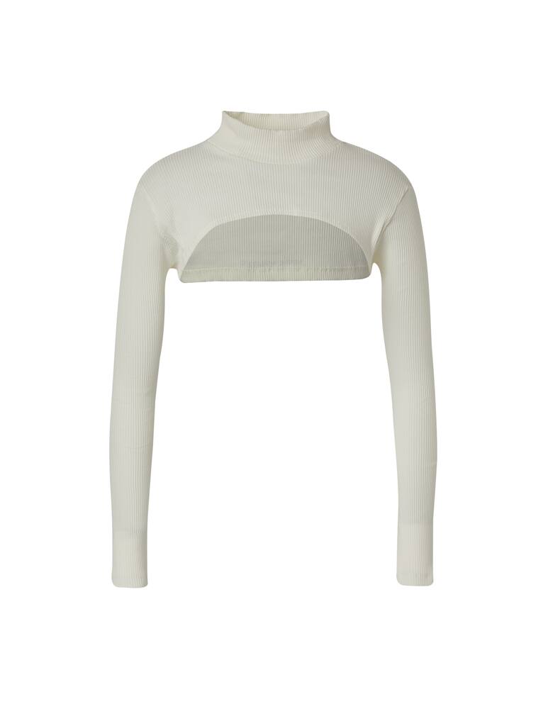 rinascente HINNOMINATE Top a manica lunga in cotone - bianco