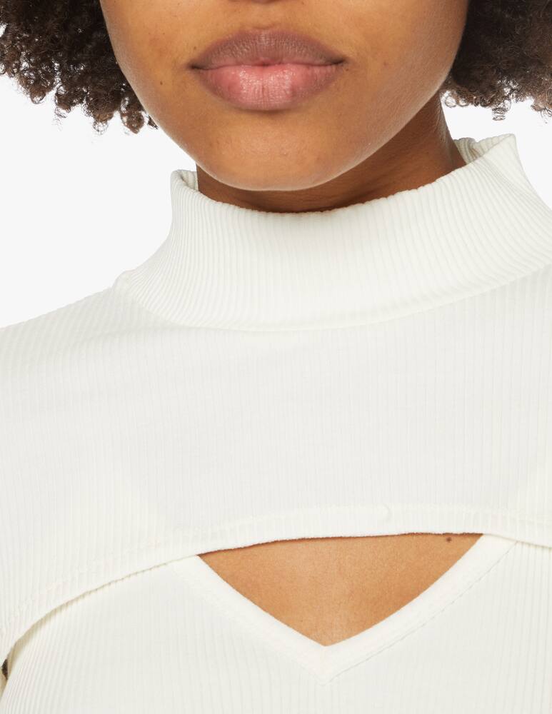 rinascente HINNOMINATE Top a manica lunga in cotone - bianco