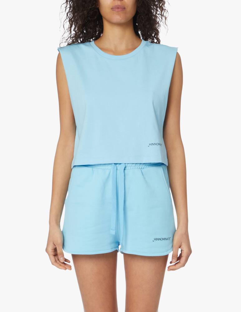 rinascente HINNOMINATE Cotton top with print - light blue