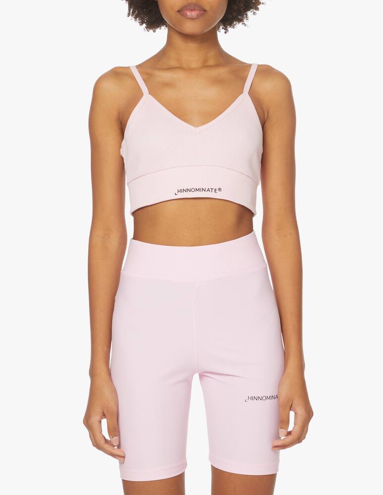 HINNOMINATE Top in cotone con stampa - rosa - immagine 1