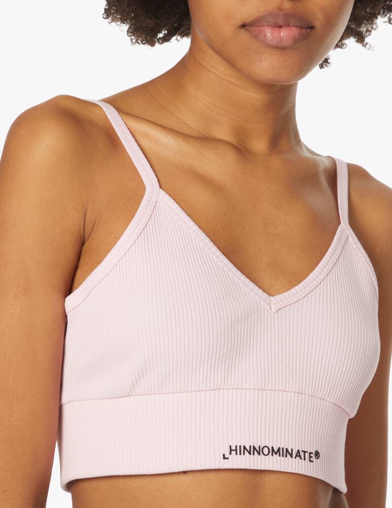 HINNOMINATE Top in cotone con stampa - rosa - immagine 4