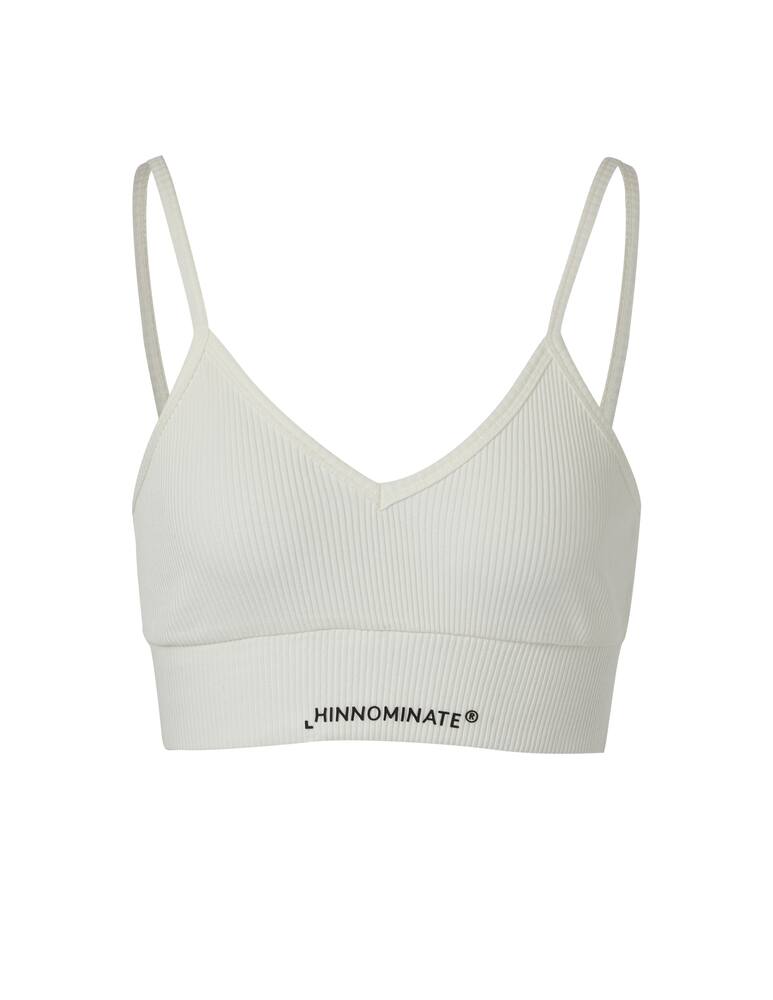 rinascente HINNOMINATE Top in cotone con stampa - bianco