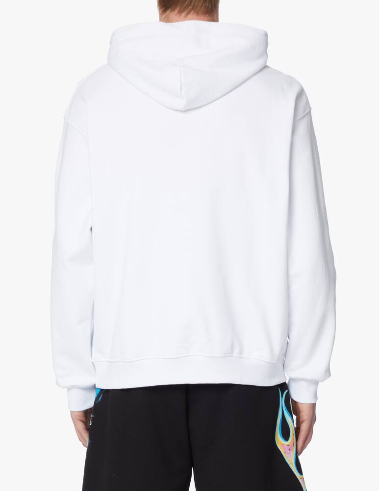 rinascente Pharmacy Industry Felpa cappuccio con stampa e ricamo - bianco