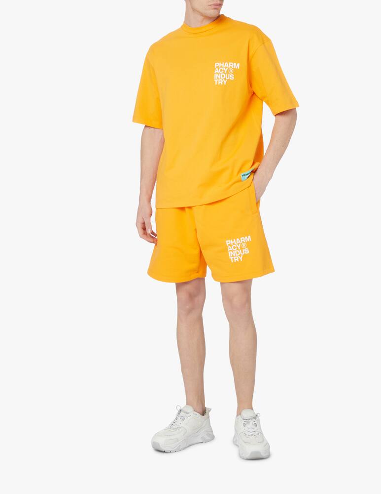 rinascente Pharmacy Industry Maglietta in jersey con stampa e ricamo - giallo