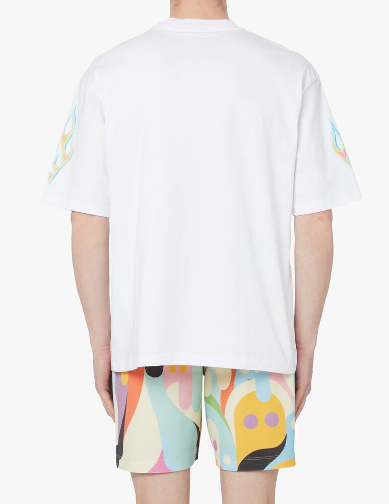 rinascente Pharmacy Industry Maglietta in jersey con stampa e ricamo - bianco