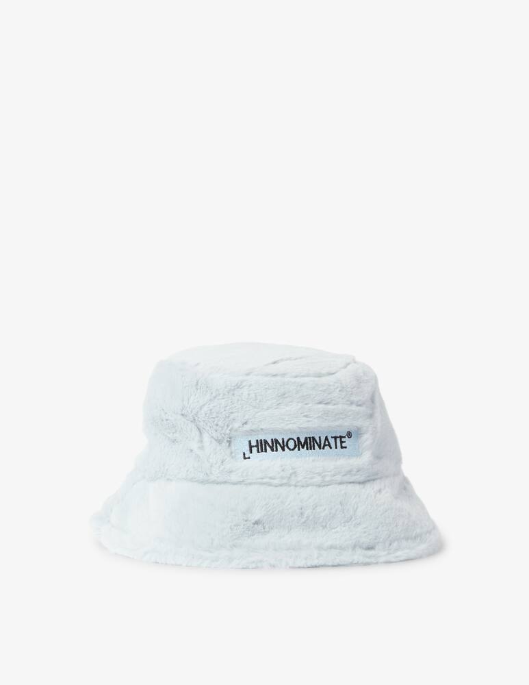 rinascente HINNOMINATE Cappello bucket in ecofur con ricamo - Azzurro