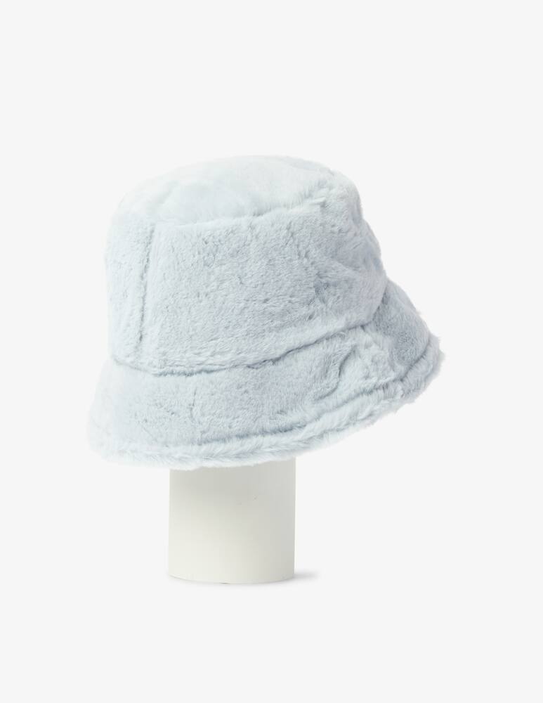 rinascente HINNOMINATE Cappello bucket in ecofur con ricamo - Azzurro