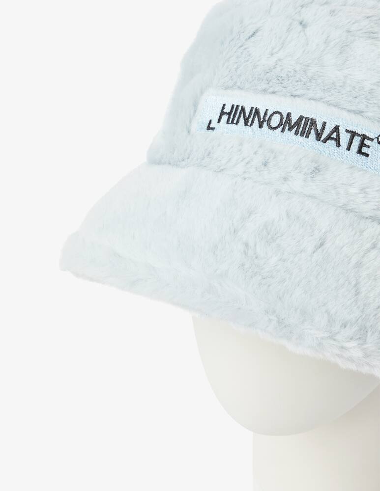 rinascente HINNOMINATE Cappello bucket in ecofur con ricamo - Azzurro